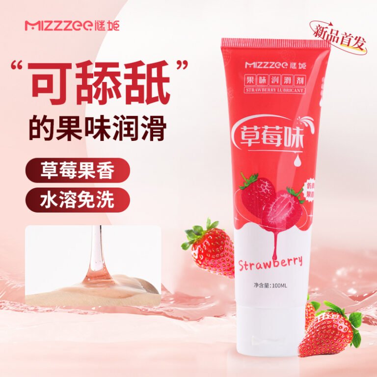 Gel Bôi Trơn Dâu Tây 100ml Mizzzee – Strawberry Lubricant Gốc Nước, Mùi Dâu Ngọt, Dịu Nhẹ Không Nhờn